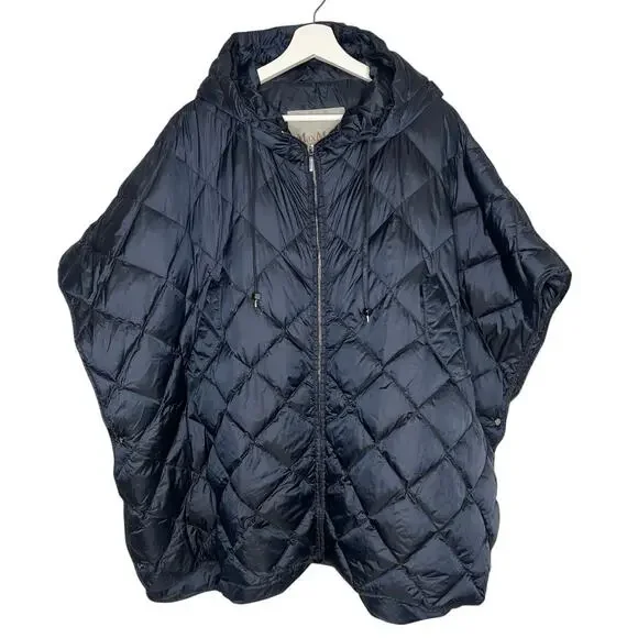MaxMara The Cube Oversized Tremaine Padded Quilted Hooded Cape Women's O/S - Picture 2 of 12